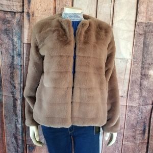 Women's winter faux fur coat Long Sleeve